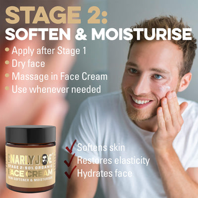 Gentle Face Exfoliate & Deep-Pore Cleanse, plus Moisturiser (2-Stage Face Boost & Skin Renew)