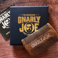 Green Sandalwood Beard and Moustache Comb