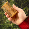 Green Sandalwood Beard and Moustache Comb