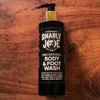 Body & Foot Wash: Natural Ingredients, Antibacterial, Anti-Odour & Anti-Fungal. African Black Soap, 250ml