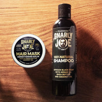 Complete Hair Care Pack. 100% Natural Ingredients. 250ml African Black Soap Shampoo, plus 75g Natural Hair Mask