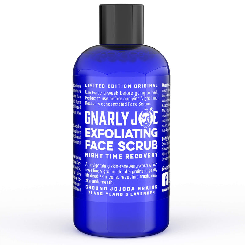 2-In-1 Face Wash & Gentle Exfoliate. Night Time Formula. With Jojoba Grains, Ylang-Ylang & Lavender, 100ml