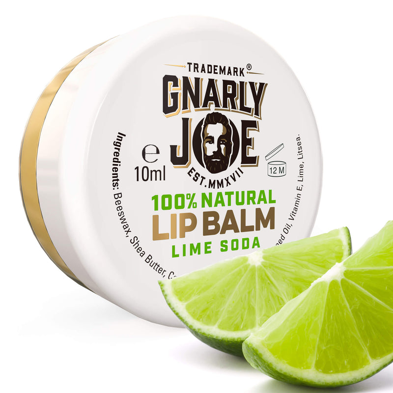 100% Natural Lime Soda Moisturising Lip Balm, with Natural Weather Protection