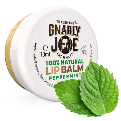 100% Natural Peppermint Moisturising Lip Balm, with Natural Weather Protection