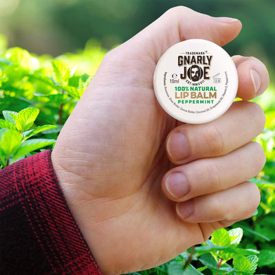100% Natural Peppermint Moisturising Lip Balm, with Natural Weather Protection