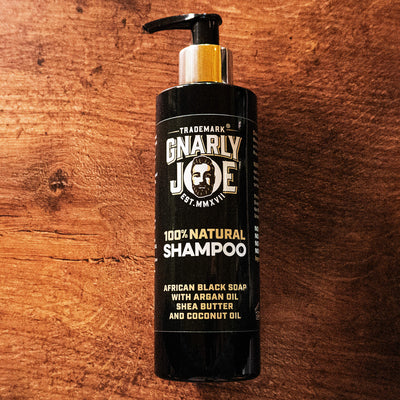 100% Natural Shampoo. African Black Soap with Argan Oil, Shea Butter and Coconut. 250ml