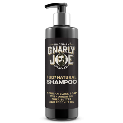 100% Natural Shampoo. African Black Soap with Argan Oil, Shea Butter and Coconut. 250ml